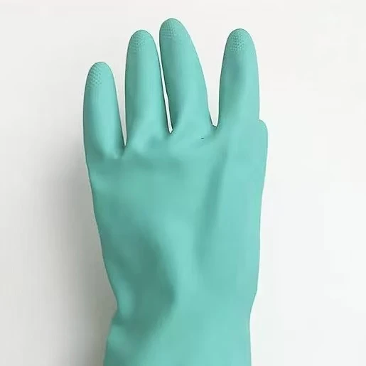 Textured Palm green nitrile chemical resistant gloves Textured Palm green nitrile chemical resistant gloves